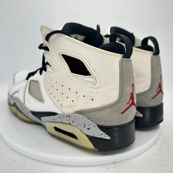 Nike Air Jordan Flight Club ‘91 Men Size 11 Shoes White Cement Grey 555475–102