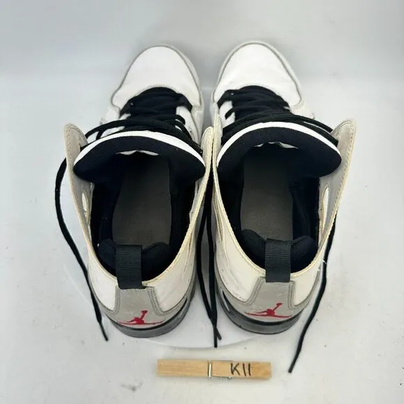 Nike Air Jordan Flight Club ‘91 Men Size 11 Shoes White Cement Grey 555475–102