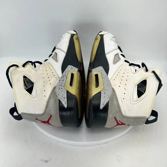 Nike Air Jordan Flight Club ‘91 Men Size 11 Shoes White Cement Grey 555475–102