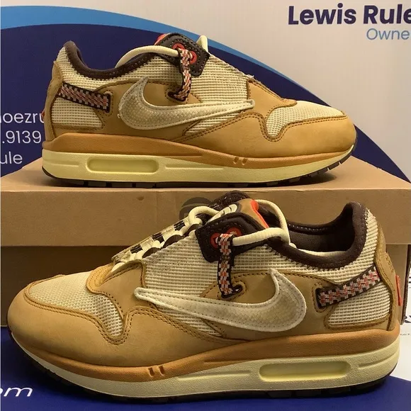 Nike Air Max 1 Travis Scott Cactus Jack Kids Size 6.5y