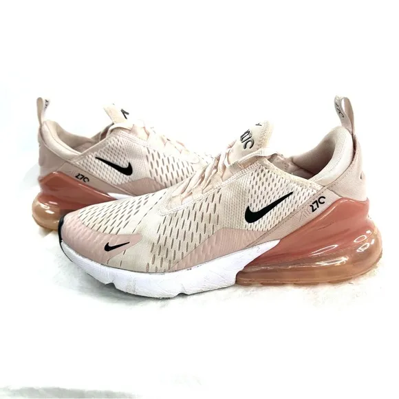 Nike Air Max 270 Women Size 10 Light Soft Pink Running Athletic Shoe