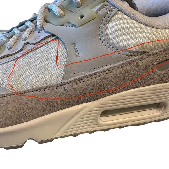Nike Air Max 90 Futura White Pure Platinum Womans 8