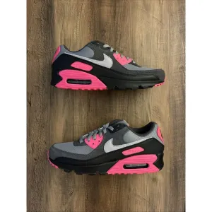Nike Air Max 90 Men Size 9.5 Black Grey Hyper Pink Shoes DM0029-010 New