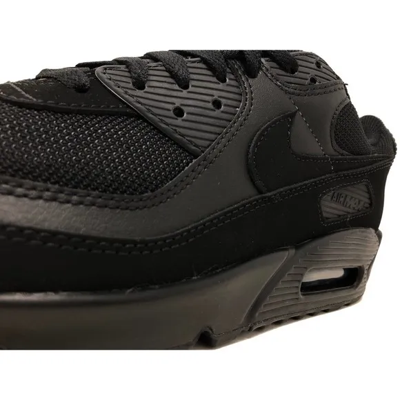 Nike Air Max 90 'Triple Black' Mens Running Lifestyle Shoes CN8490 003 (NEW)