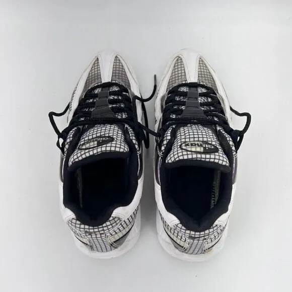 Nike Air Max 95 Lv 8 White Black Blue Gaze Men Sneaker Shoes A02450 100 Size 8