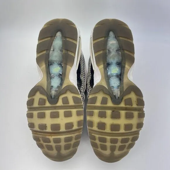 Nike Air Max 95 Lv 8 White Black Blue Gaze Men Sneaker Shoes A02450 100 Size 8