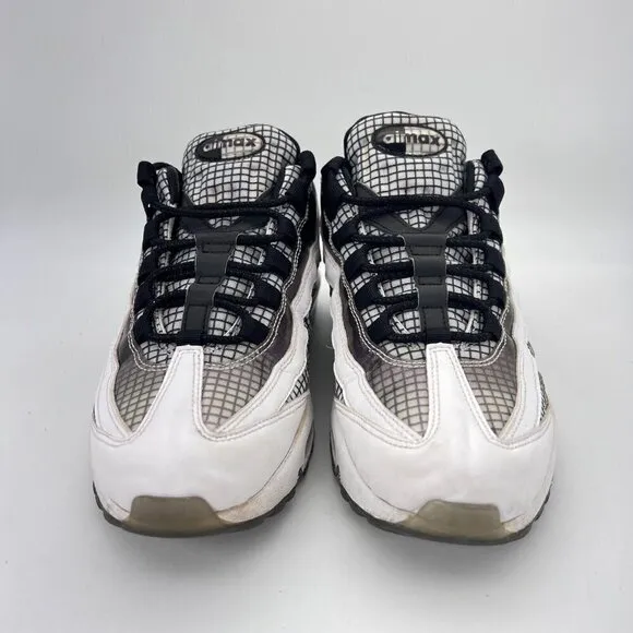 Nike Air Max 95 Lv 8 White Black Blue Gaze Men Sneaker Shoes A02450 100 Size 8