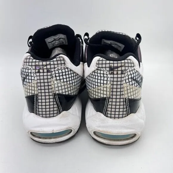 Nike Air Max 95 Lv 8 White Black Blue Gaze Men Sneaker Shoes A02450 100 Size 8
