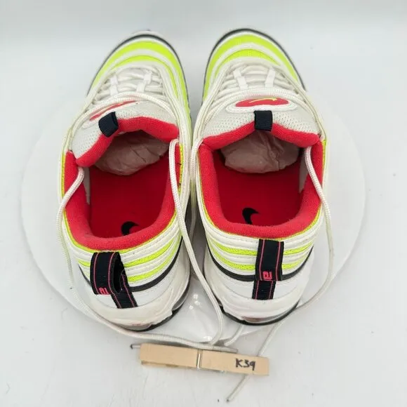 Nike Air Max 97 Men Size 10 CI9871-100 White Rush Pink Black Volt Running Shoes