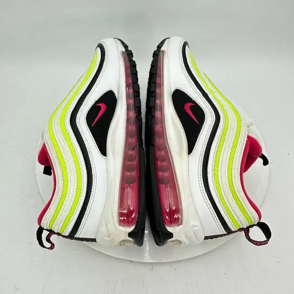 Nike Air Max 97 Men Size 10 CI9871-100 White Rush Pink Black Volt Running Shoes