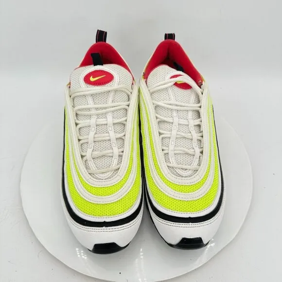 Nike Air Max 97 Men Size 10 CI9871-100 White Rush Pink Black Volt Running Shoes