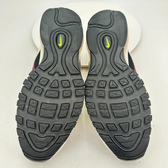 Nike Air Max 97 Men Size 10 CI9871-100 White Rush Pink Black Volt Running Shoes