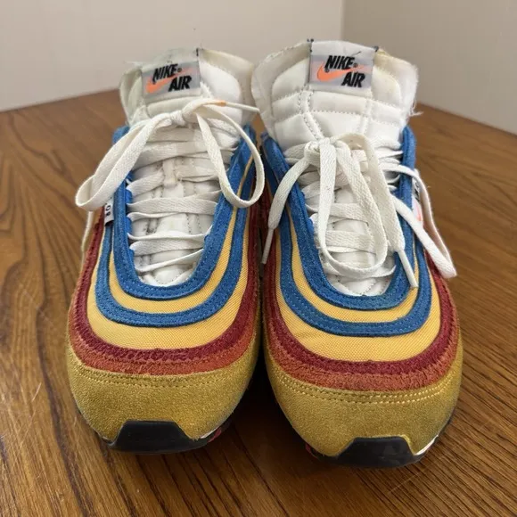 Nike Air Max 97 SE Blue Pollen Orange Suede AMRC Running Club Men's 11 Shoes OG