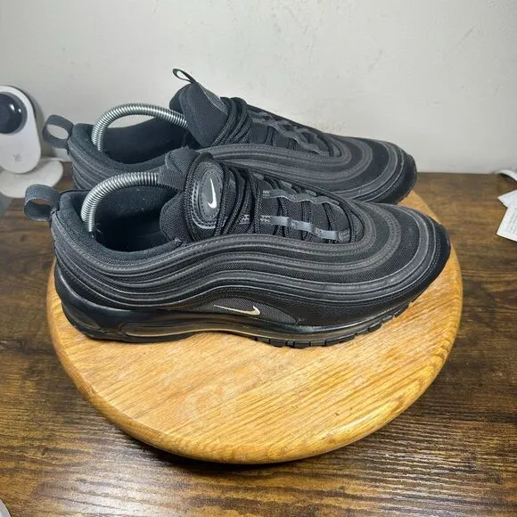 Nike Air Max 97 Terry Cloth Mens Size 11.5 Black Athletic Shoes 921826-015