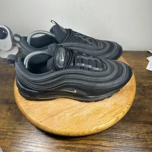 Nike Air Max 97 Terry Cloth Mens Size 11.5 Black Athletic Shoes 921826-015