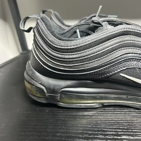 Nike Air Max 97 Terry Cloth Mens Size 12 Black Athletic Shoes 921826-015