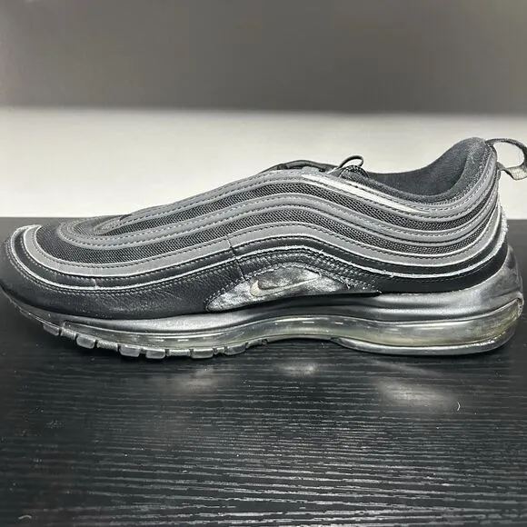 Nike Air Max 97 Terry Cloth Mens Size 12 Black Athletic Shoes 921826-015