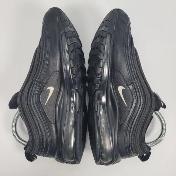 Nike Air Max 97 Triple Black Youth Sneakers 921522-011 US Size 5Y