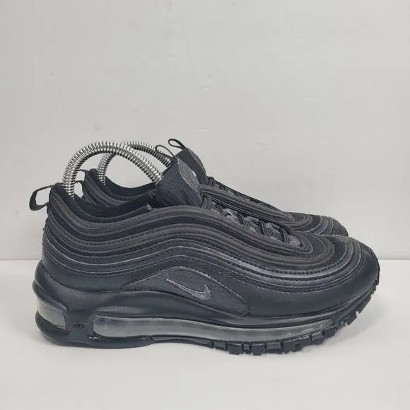 Nike Air Max 97 Triple Black Youth Sneakers 921522-011 US Size 5Y