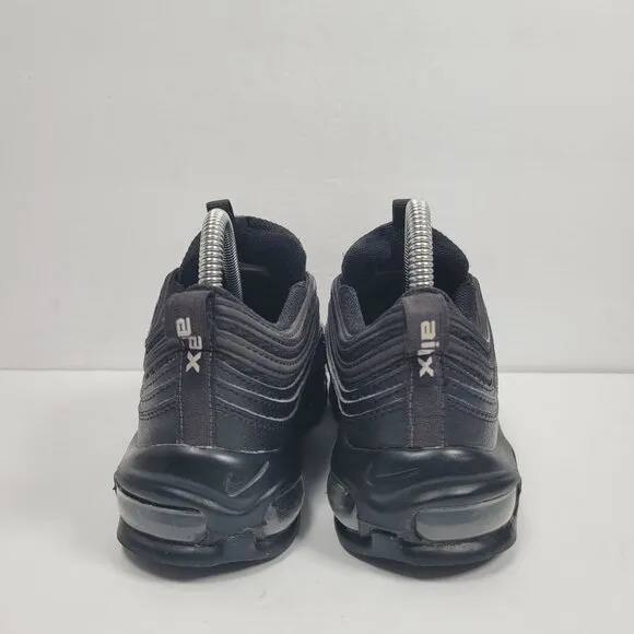 Nike Air Max 97 Triple Black Youth Sneakers 921522-011 US Size 5Y