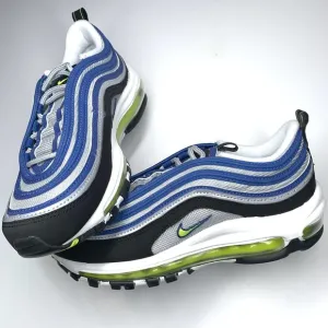 Nike Air Max 97 Women Shoes Size 8 Atlantic Blue Voltage Yellow DQ9131-400