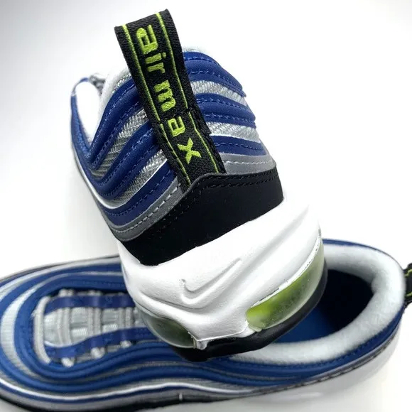 Nike Air Max 97 Women Shoes Size 9 Atlantic Blue Voltage Yellow DQ9131-400