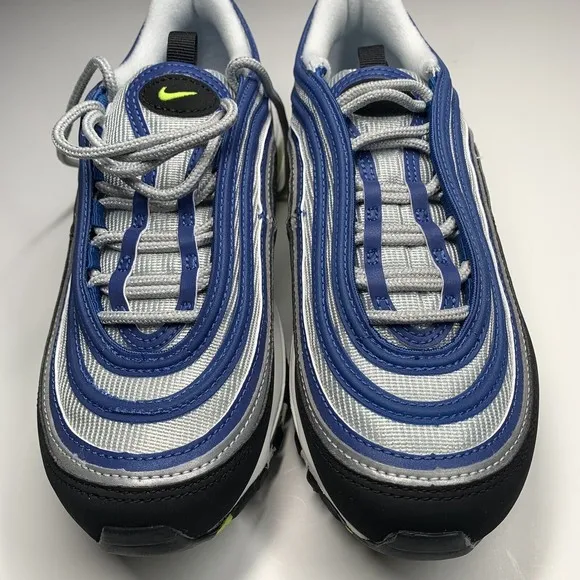Nike Air Max 97 Women Shoes Size 9 Atlantic Blue Voltage Yellow DQ9131-400