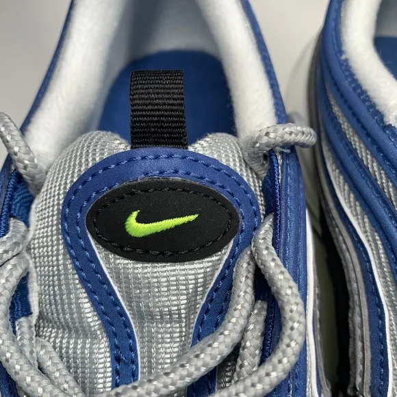 Nike Air Max 97 Women Shoes Size 9 Atlantic Blue Voltage Yellow DQ9131-400