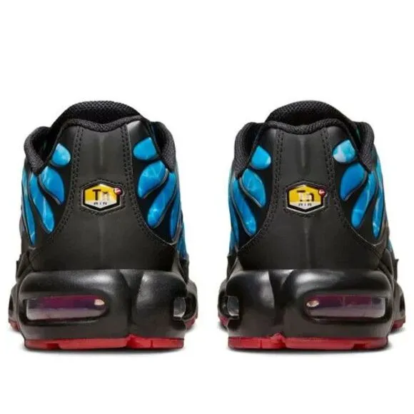 Nike Air Max Plus 'Shark Attack' Men Size 9.5 Blue Black Shoes HQ3824-001
