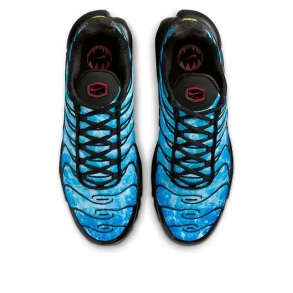 Nike Air Max Plus 'Shark Attack' Men Size 9.5 Blue Black Shoes HQ3824-001