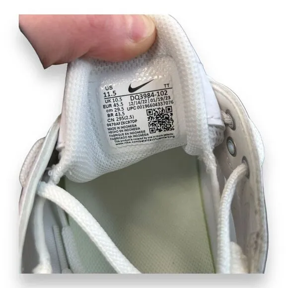 Nike Air Max TW Shoes Sneakers Triple White DQ3984-102 Men Size 11.5