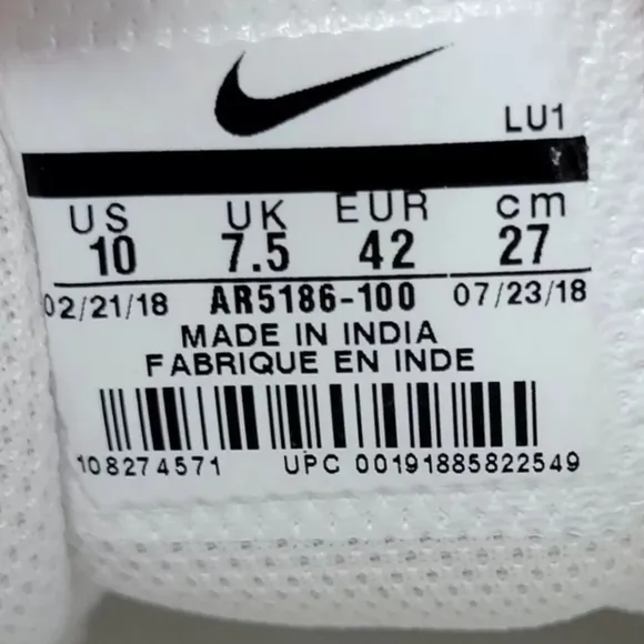 Nike Air Max Women's Size 10 Estrea Platinum Tint White AR5186 100 Pre-owned