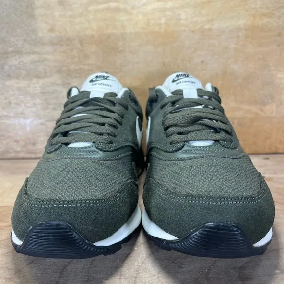 Nike Air Odyssey SUEDE Mens Size 8.5 Shoes Sneakers Cargo Khaki/Sail/Wolf Grey