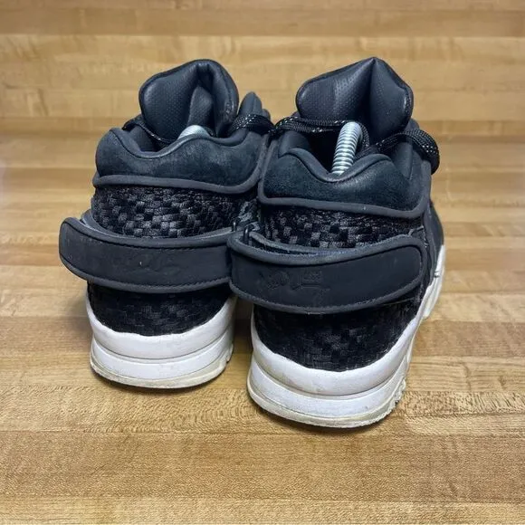 Nike Air Trainer Victor Cruz Size 9 Triple Black Suede White Oreo Shoes