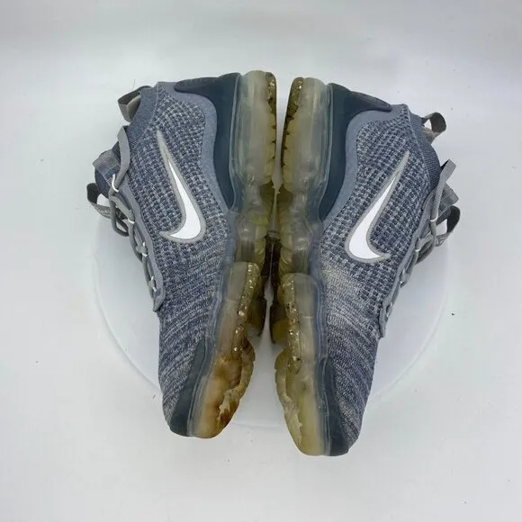 Nike Air Vapormax 2021 Flyknit Armory Blue White Gray Men Shoes DH4084-400 Sz 10
