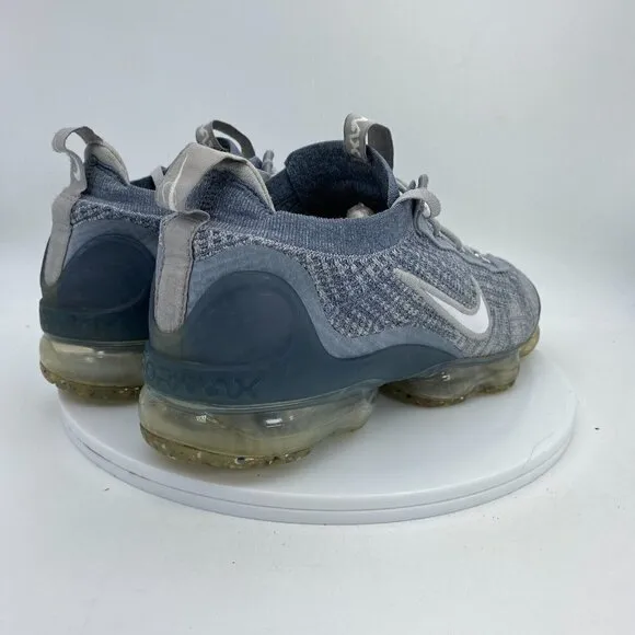 Nike Air Vapormax 2021 Flyknit Armory Blue White Gray Men Shoes DH4084-400 Sz 10