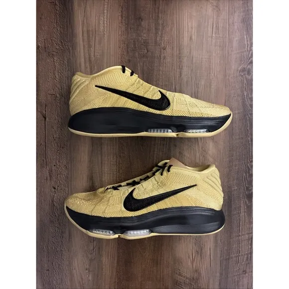 Nike Air Zoom GT Hustle 3 TB Gold Black Men Size 13 Basketball Shoes HM0268-700