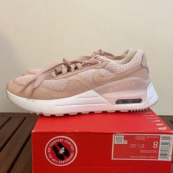 Nike Air Max SYSTEM Barely Rose Pink Oxford Women Size 8(DM9538-600)