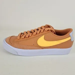 Nike Blazer Low '77 GS Amber Brown Shoes Leather Sneakers