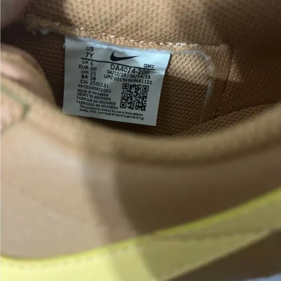 Nike Blazer Low '77 (GS) Amber Brown/Melon Tint Sneaker 7Y/Women 8.5 DA4074 200