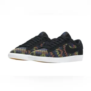Nike | Blazer Low N7 Suede Black Citron Pulse Sneakers Shoes | M 6 W 8