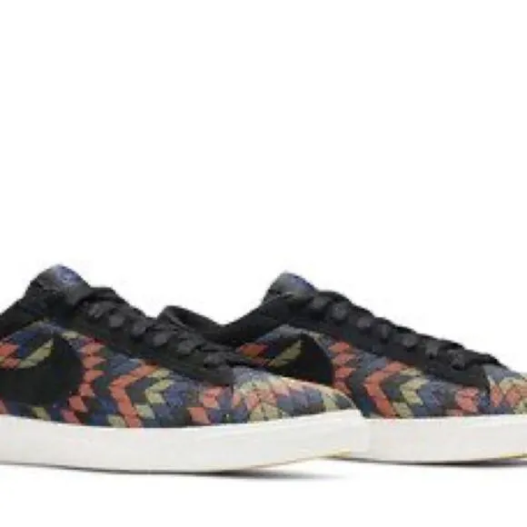 Nike | Blazer Low N7 Suede Black Citron Pulse Sneakers Shoes | M 6 W 8