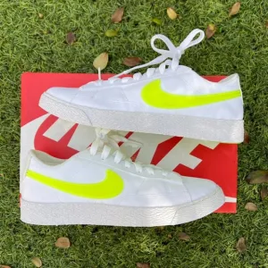 Nike Blazer low white yellow shoes