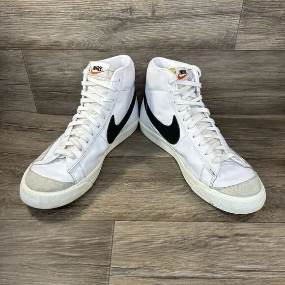 Nike Blazer Mid‎ 77 Sneakers Mens 13 Vtg White Athletic Basketball Shoes Casual