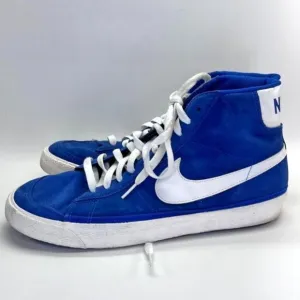 Nike Blazer Mid 77 Suede Sneakers Size 12 Racer Blue White Shoes