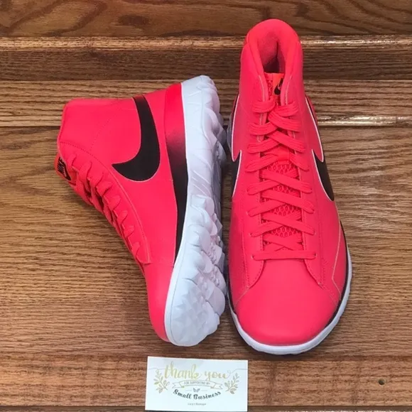 Nike Blazer Solar Red Black White Rouge Solaire Shoes