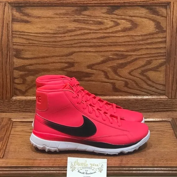 Nike Blazer Solar Red Black White Rouge Solaire Shoes
