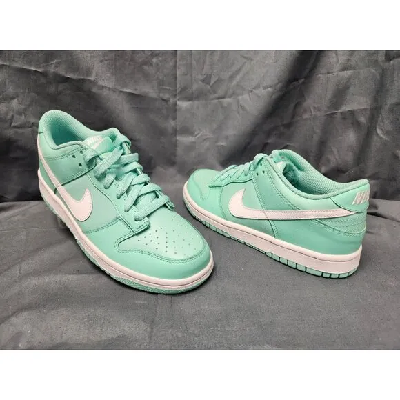 Nike Boys Dunk Low (GS) Sneakers Emerald Rise Edition Size 6 NEW NO BOX!