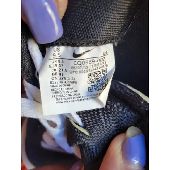 Nike Drop Type HBR Black White-CQ0989-002 9.5