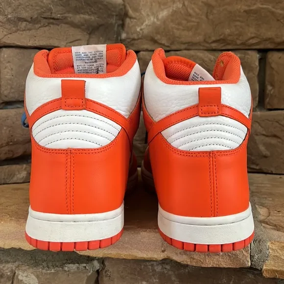 Nike Dunk High / White Orange Blaze Varsity Blue / SZ 11.5